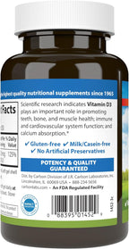 Carlson Vitamina D3 1000 UI (25 mcg) - 250 Cápsulas Blandas