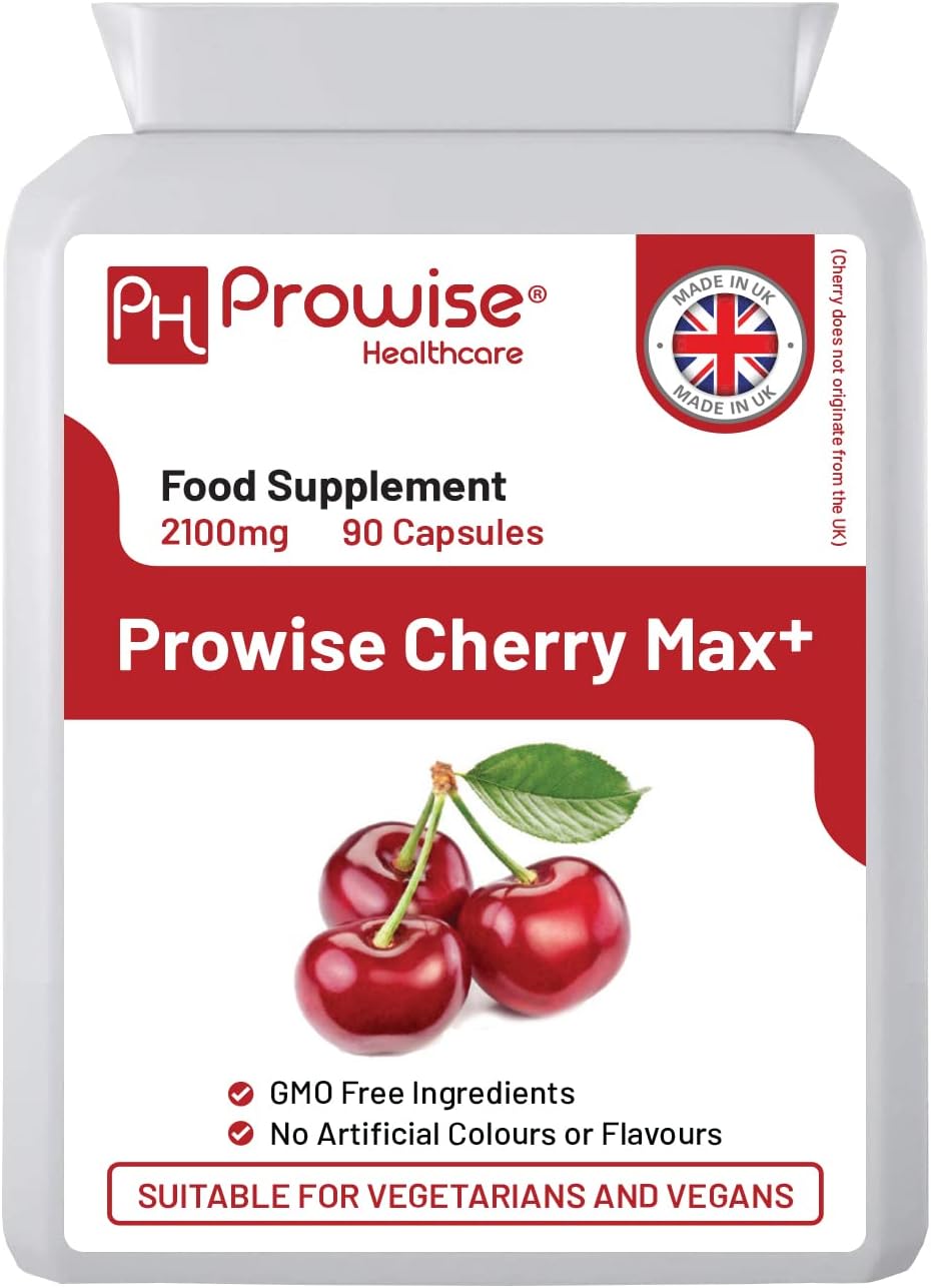 Prowise Healthcare Cherry Max+ 2100 mg – 90 cápsulas veganas de alta potencia