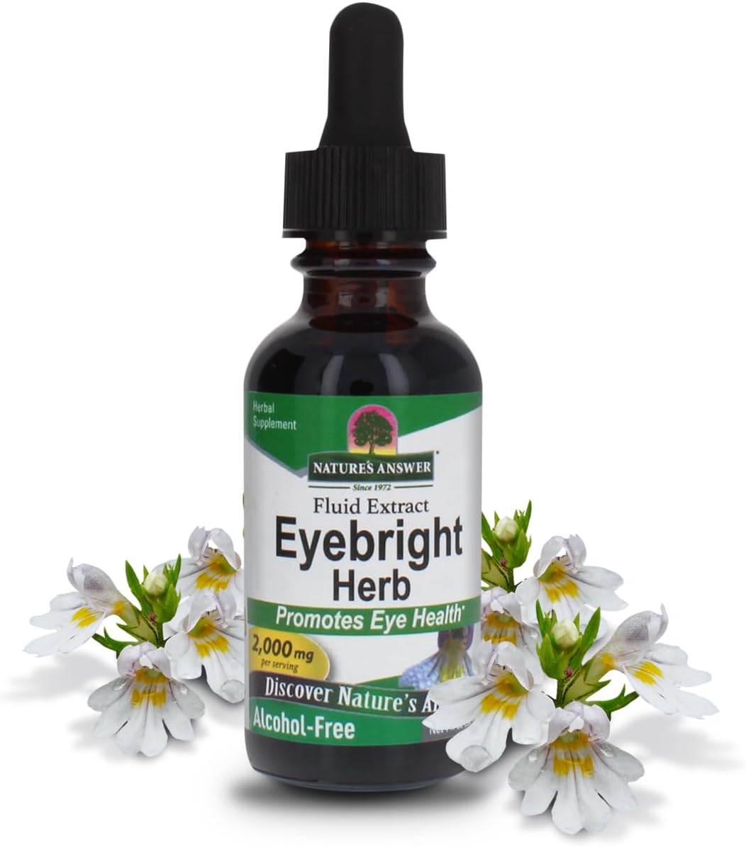 Nature's Answer Eyebright Herb – Eyebright Extract 2000 mg – Alcohol-Free, Vegan, Gluten-Free, Kosher