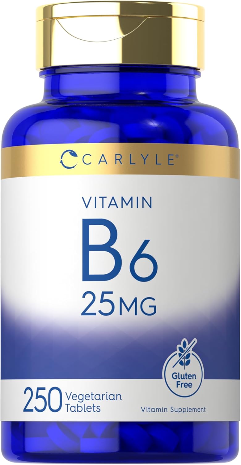 Carlyle Vitamina B6 25 mg | 250 Comprimidos | Clorhidrato de Piridoxina
