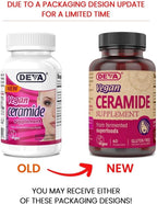 Deva Vegan Vitamins Suplemento de Ceramida para la Piel, 60 Comprimidos
