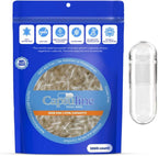 Capsuline Empty Gelatin Capsules Size 000, Clear - 1000 Count | Gluten-Free, Kosher, Non-GMO | Pure Bovine Capsules for Filling Homemade Supplements