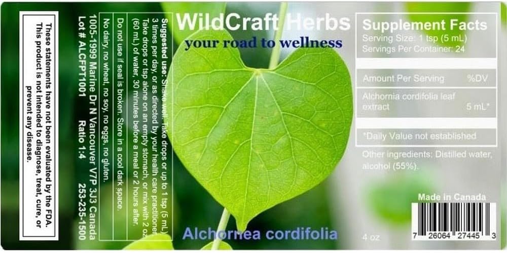Extracto de Alchornea Cordifolia 4 oz (118 ml)
