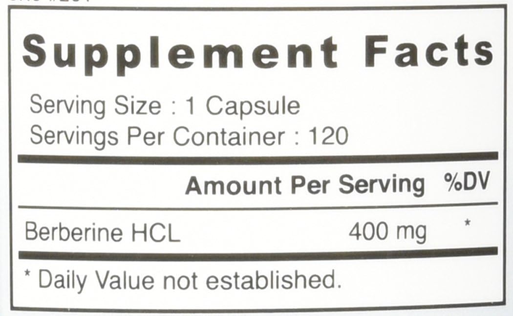 Good State Berberina HCL 400mg, 120 Cápsulas Vegetales