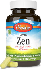Carlson Totally Zen: GABA, L-Theanina y Vitaminas B - 120 Cápsulas