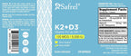 Safrel Vitamina D3 5000 UI + K2 MK-7 120 mcg, 120 Cápsulas