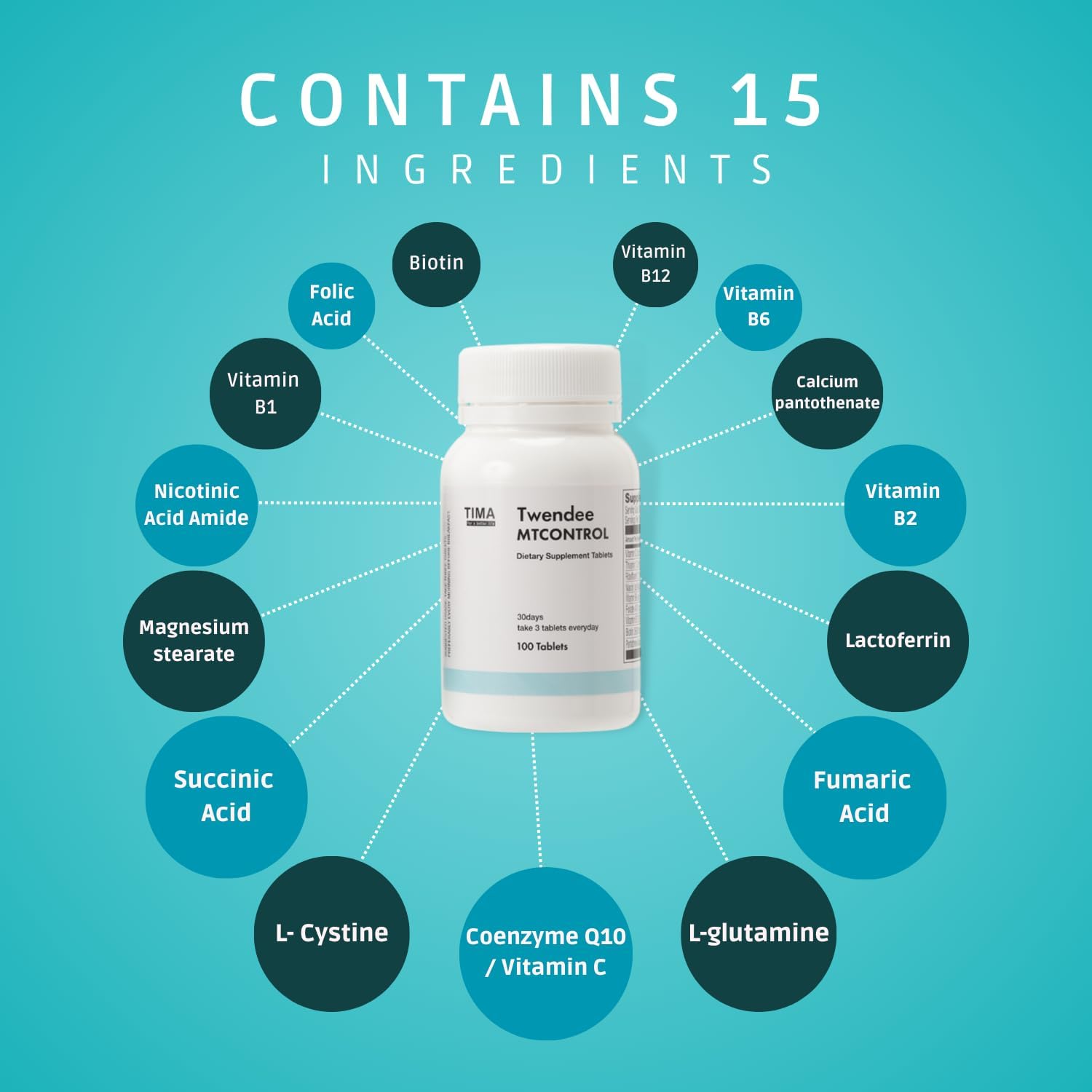 TWENDEE MTCONTROL | Suplemento antioxidante japonés | 100 comprimidos (30 porciones)