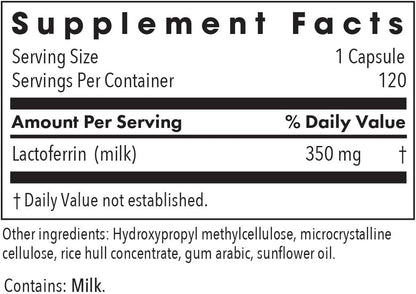 Allergy Research Group ARG Laktoferrin – Lactoferrina 350 mg, 120 Cápsulas – Image 3