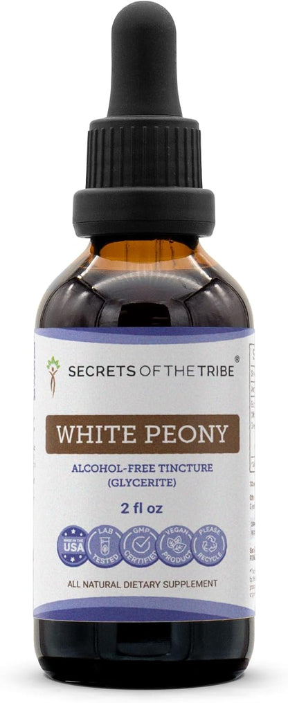 Secrets of the Tribe Extracto Líquido de Peonía Blanca sin Alcohol, 60 ml – Image 1