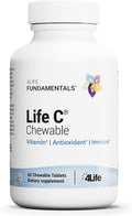 4Life Life C - Vitamina C Masticable con 7 Formas Activas, 60 Comprimidos