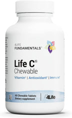 4Life Life C - Vitamina C Masticable con 7 Formas Activas, 60 Comprimidos