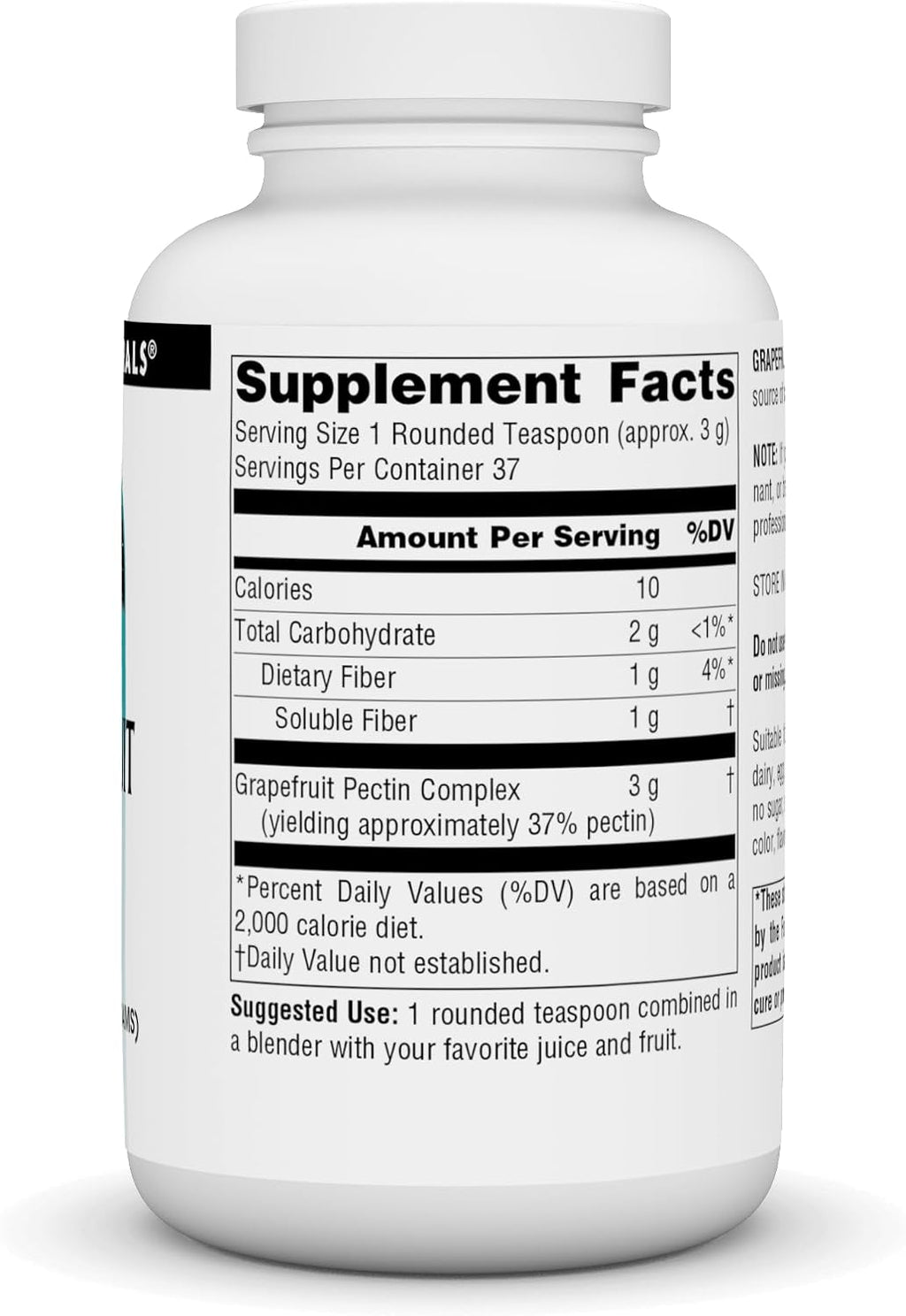 Source Naturals Pectina de Pomelo, Fibra Soluble - 113 g (4 oz) en Polvo