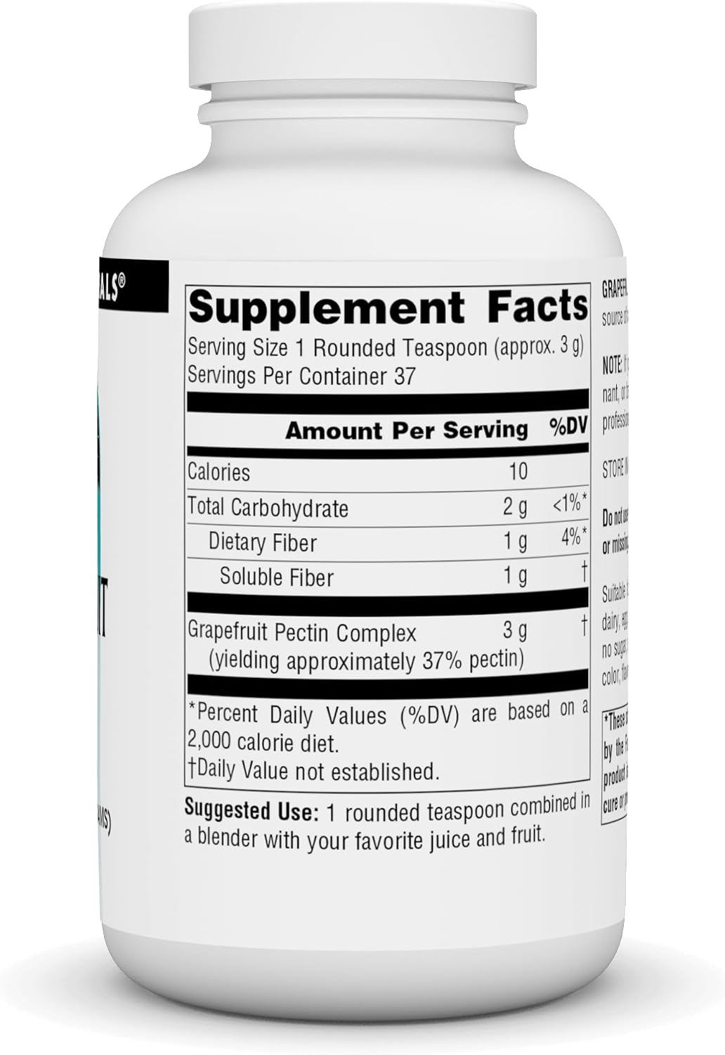 Source Naturals Pectina de Pomelo, Fibra Soluble - 113 g (4 oz) en Polvo