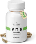 CHEERS Complejo B | 113,5 mg de Vitaminas B (B1, B2, B3, B6, B12) + Inositol y Colina | DRcaps® Plus | 60 Cápsulas Veganas