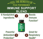 Peak Performance Immune Support – 6 en 1 con Vitamina D3 K2, C, Saúco, Zinc y Quercetina – 60 Cápsulas
