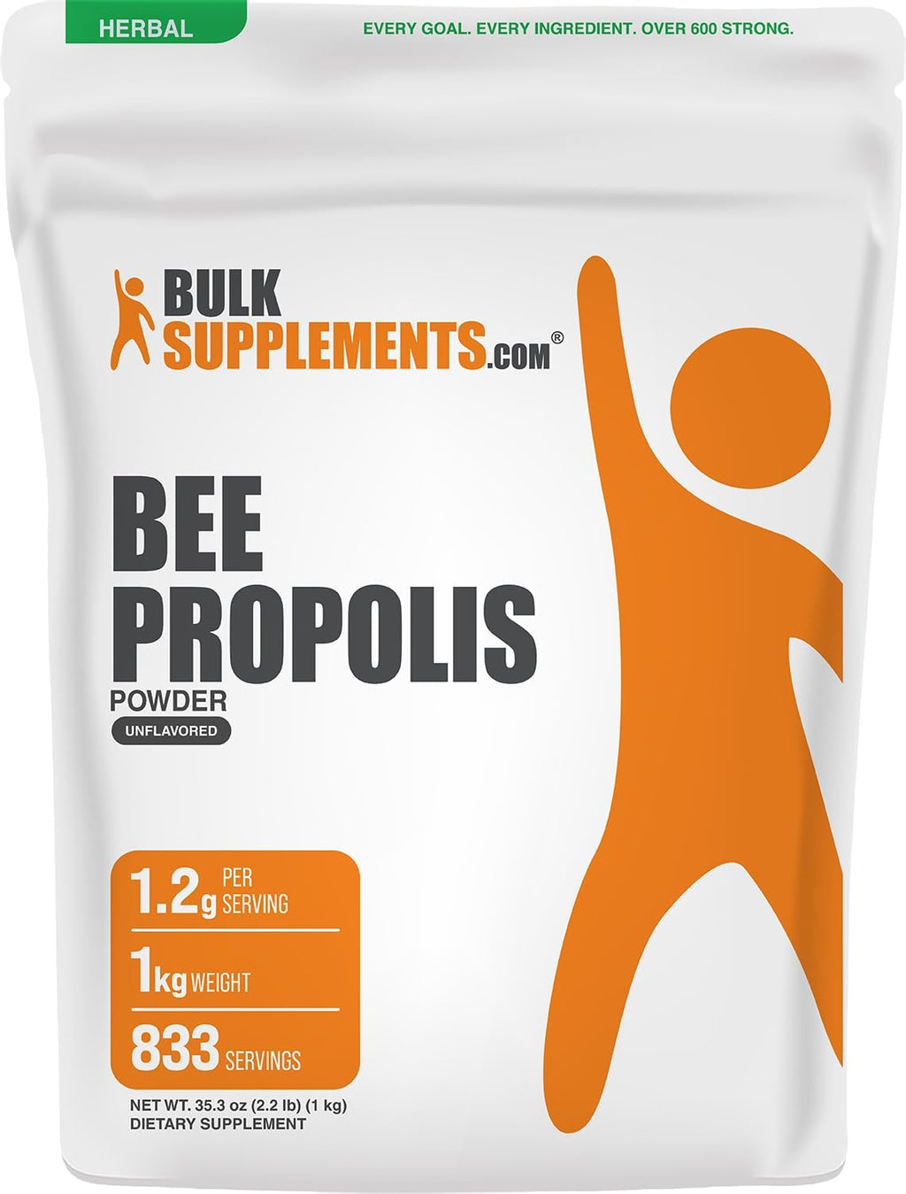 BulkSupplements.com Polvo de Propóleo de Abeja - 500 g (1.1 lbs)