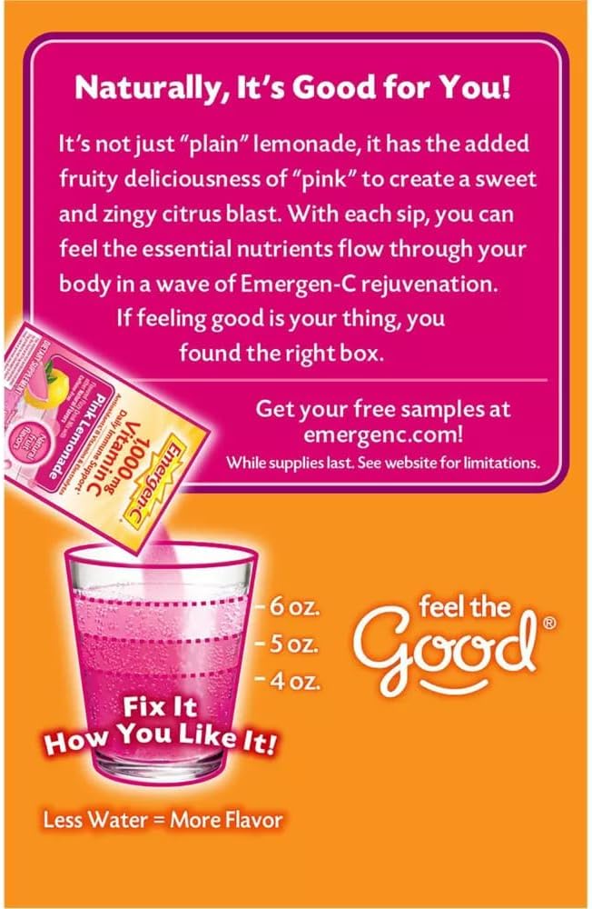 Emergen-C Limonada Rosa - 30 Sobres