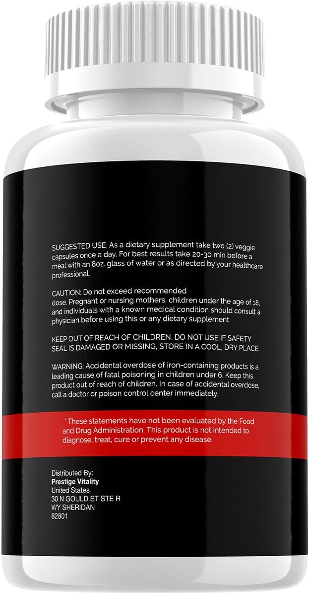 Prolong Power Pills - Suplemento Natural (Pack de 3 - 180 Cápsulas)