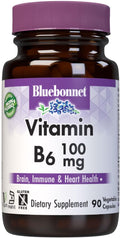 BlueBonnet Nutrition Vitamin B6 100 mg - 60 Vegetable Capsules