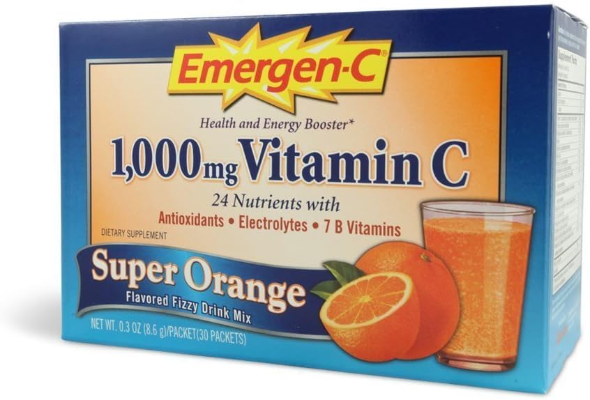 Emergen-C Super Orange Vitamina C - 30 Sobres (Pack de 4)