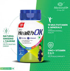 Health Ok Multivitamínico Completo con Minerales y Aminoácidos - 30 Comprimidos
