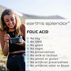 Ácido Fólico 800 mcg, 200 Comprimidos (Paquete de 2) - Earth's Splendor
