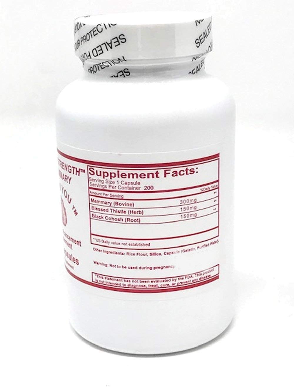 Super Strength Mammary Capsules Para Hombres Crossdressing y Mujeres Trans - 400 Cápsulas