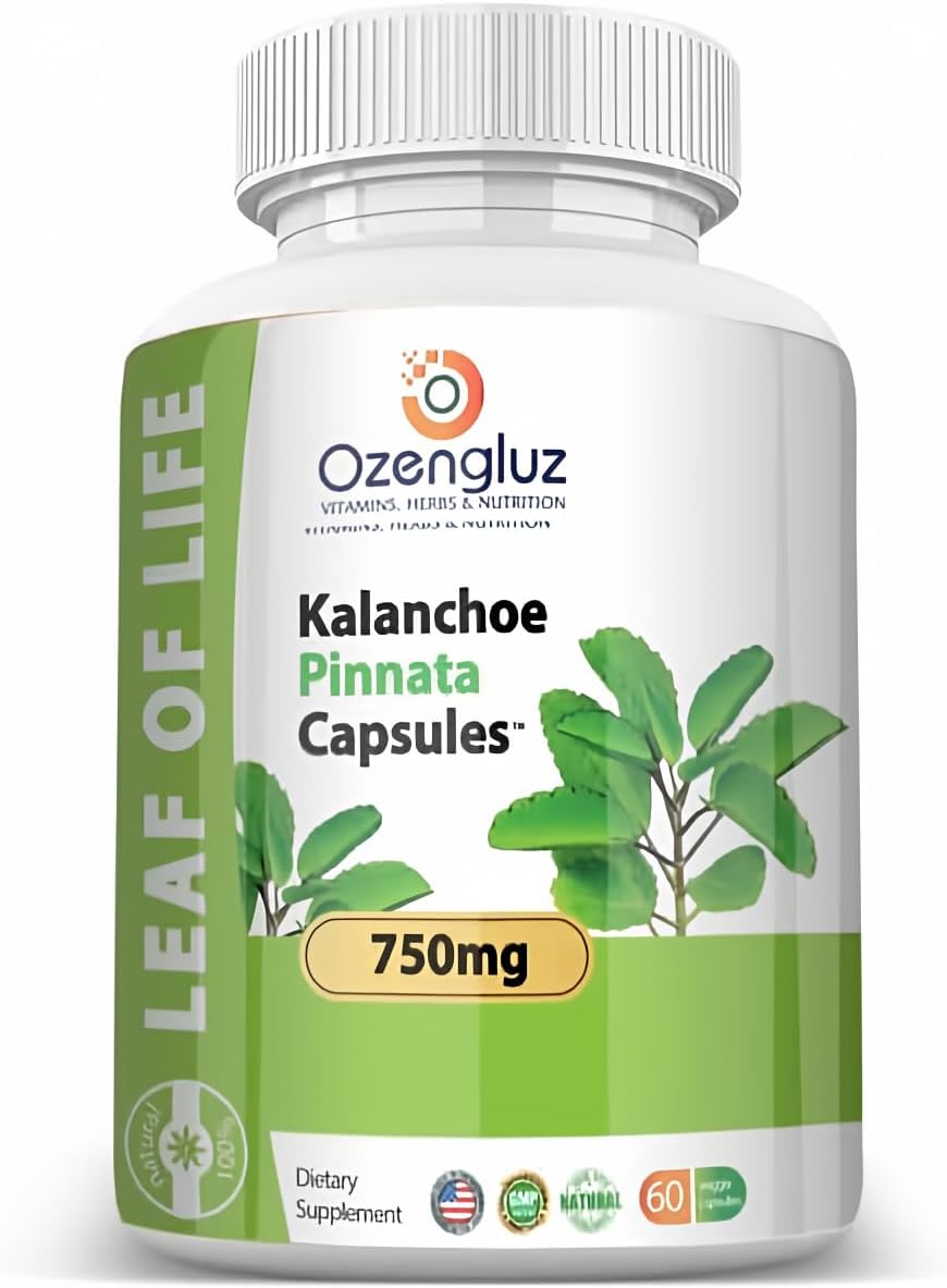 Kalanchoe Pinnata (Bryophyllum Pinnatum) - Hoja de la Vida - 60 Cápsulas de 750mg