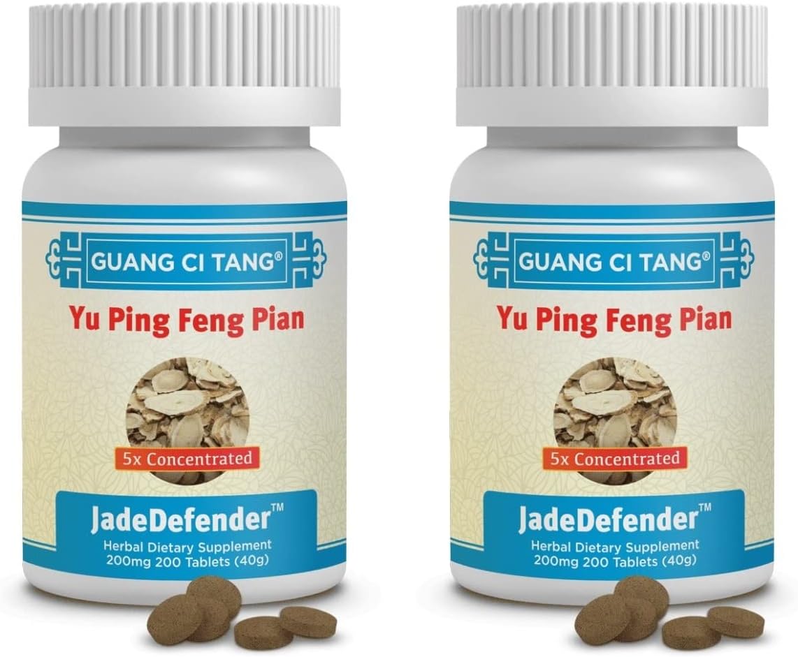 Yu Ping Feng Pian, Comprimidos de 200 mg, 200 comprimidos por bote – Paquete de 2