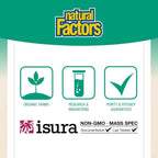 Natural Factors Vitamina C 500 mg - Suplemento para niños - Sabor tropical - 90 comprimidos masticables