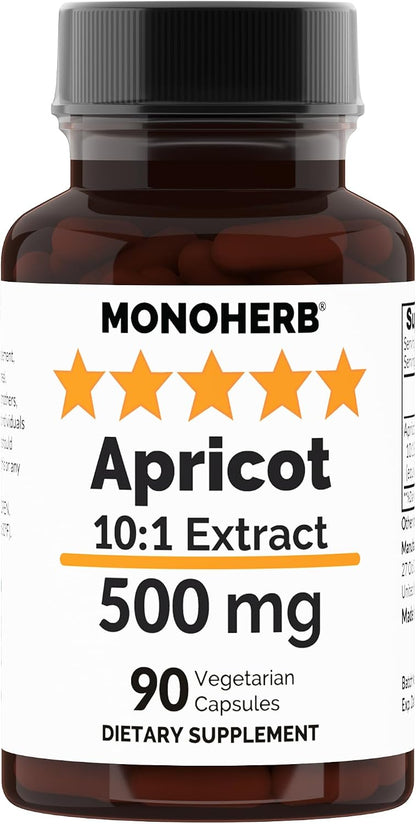 Extracto de Albaricoque 10:1 - 500 mg por – 100% puro: Sin aditivos ni sustancias añadidas. – Image 1