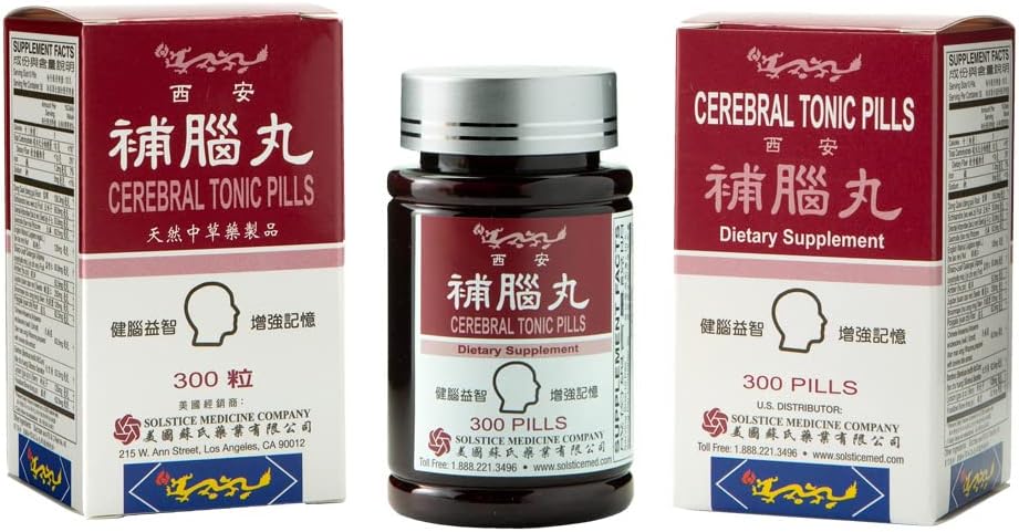 Solstice Medicine Company Yu Lam Brand Cerebral Tonic Pills, 300 comprimidos