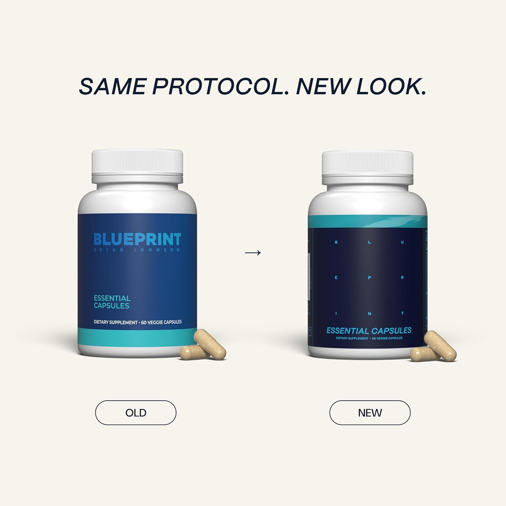 Blueprint Essential Capsules - Multivitamínico Diario con Calcio, Vitamina D y Zinc (30 Cápsulas)