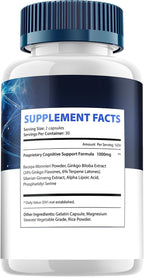 SciatiSoothe Suplemento Cerebral - Fórmula Natural - 300 Cápsulas (5 Envases)