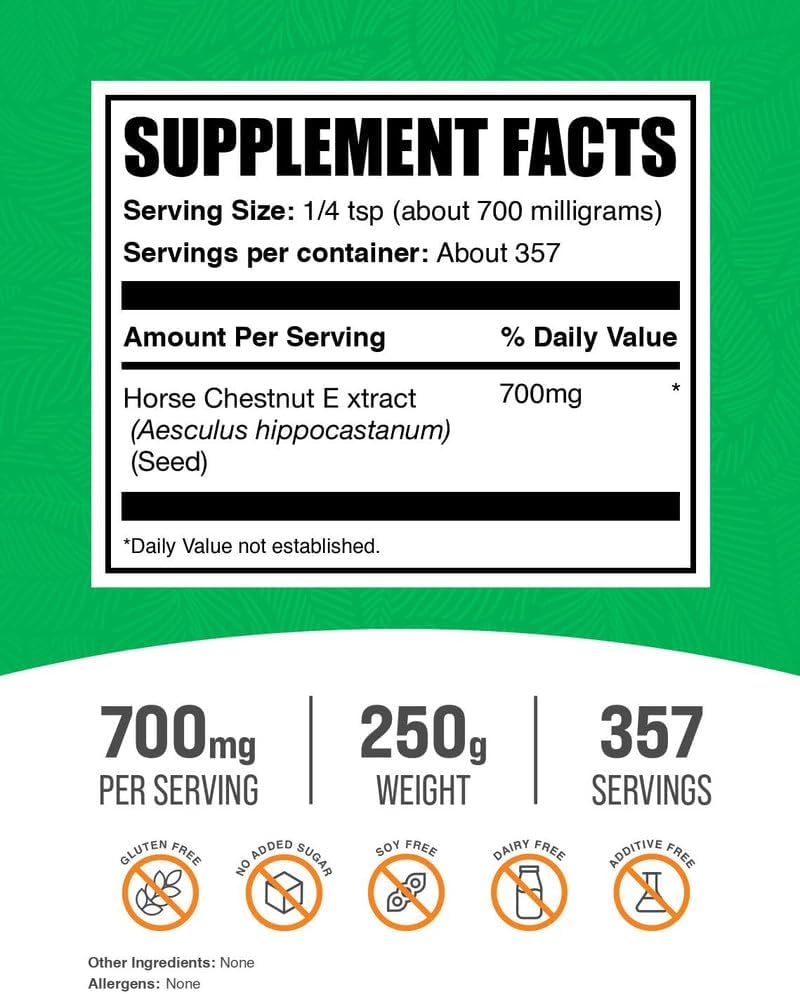 Horse Chestnut Extract Powder - 250g (8.8 oz) | BulkSupplements