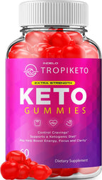 TropiKeto Keto ACV Gummies - Gomitas con Vinagre de Manzana y Vitamina B12 (60 Gominolas)