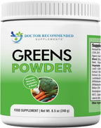 Doctor Recommended Greens Powder – Polvo de Verduras Orgánicas con Probióticos y Enzimas Digestivas, Sabor Berry