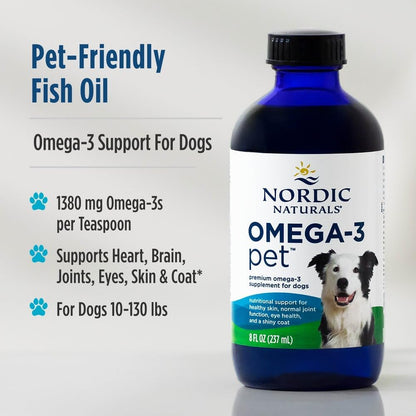 Nordic Naturals Omega-3 Pet, Sin Sabor - 8 oz (237 ml) - Aceite de Pescado para Perros Medianos y Grandes – Image 3