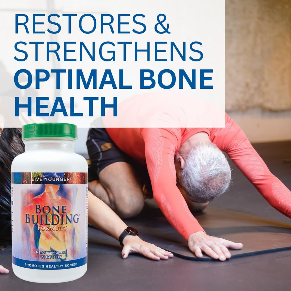 Youngevity Bone Building Formula™ - Calcio, Magnesio, Vitamina D3 y Glucosamina para la Salud Ósea (150 Cápsulas)