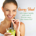 Garden of Life Raw Organic Perfect Food Energizer - Superfood Verde en Polvo Sabor Granada y Yerba Mate, 30 Raciones
