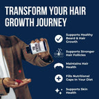 Evan Alexander Grooming My Growth Gummies | Gomitas para el crecimiento del cabello y la barba | 60 gomitas