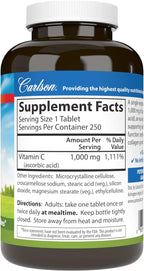 Carlson - Vitamina C 1000 mg, 250 Comprimidos