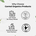 CARMEL ORGANICS Tulsi Leaves Powder 8 Ounce (227g) - Polvo de Hojas de Albahaca Sagrada 100% Natural