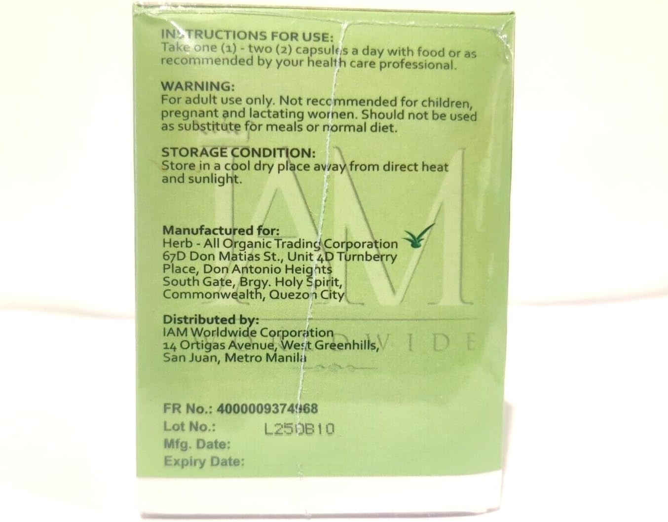 IAM WORLDWIDE Amazing Organic Barley Capsule from Australia - 100 Cápsulas de 500 mg
