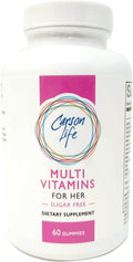 Carson Life Multivitamínico en Gominolas para Mujeres - 60 Gominolas (Paquete de 2) - Sin Azúcar, Sin Gluten