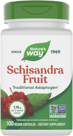 Nature's Way Schisandra Fruit - 100 Cápsulas