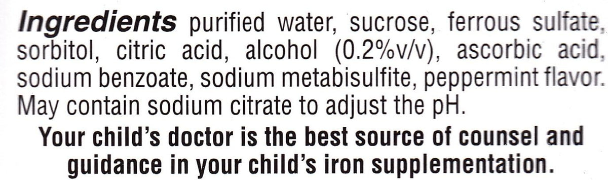 Lannett Ferrous Sulfate Drops 50 ml - Suplemento de Hierro con Sabor a Menta (Pack de 6) – Image 4
