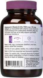 Bluebonnet Nutrition Vitamina A y D3 25.000 UI/1.000 UI – 100 Cápsulas Blandas