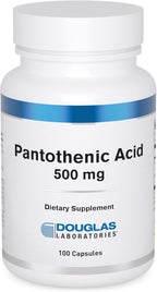 Douglas Laboratories Pantothenic Acid 500 mg - Vitamin B5 - 100 Capsules