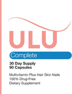 ULULIFE Multivitamínico Completo para Hombres y Mujeres - Biotina, Colágeno, Keratina - 180 Cápsulas (60 Días)